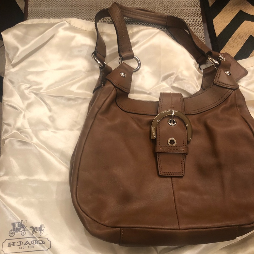 Camel leather Hand bag